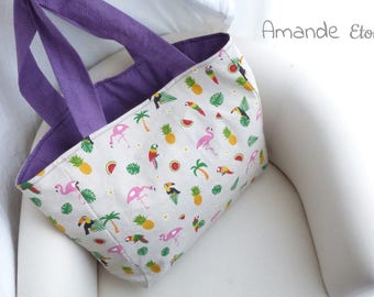 Bag to make "Mojito", the purple version by Amande Etoilée original
