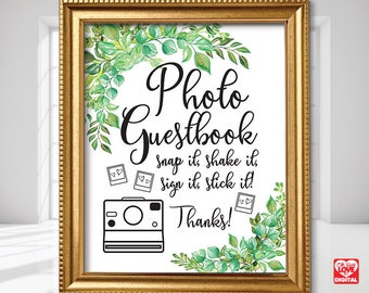 Polaroid guestbook | Etsy