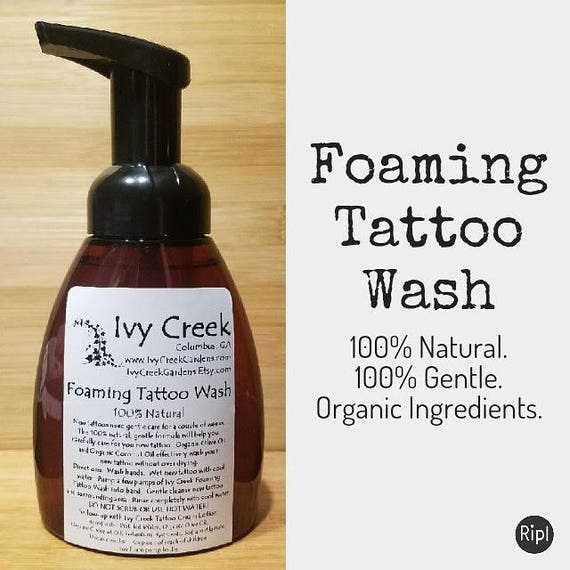 100 Natural Foaming Tattoo Wash Organic Gentle Tattoo