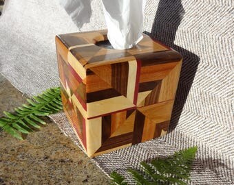 Tissue Box Cover 6 Hardwoods 949-517