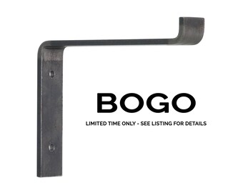HEAVY DUTY Modern Industrial Shelf Brackets, Metal Shelf Bracket, Iron Shelf Brackets, Floating Shelf Brackets, Raw Metal Shelf Bracket
