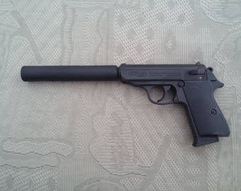 James Bond Walther PPK/S with silencer pistol movie replica