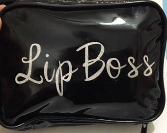 Custom Made Decals for 7x5 Black Travel Makeup/Sample Bag