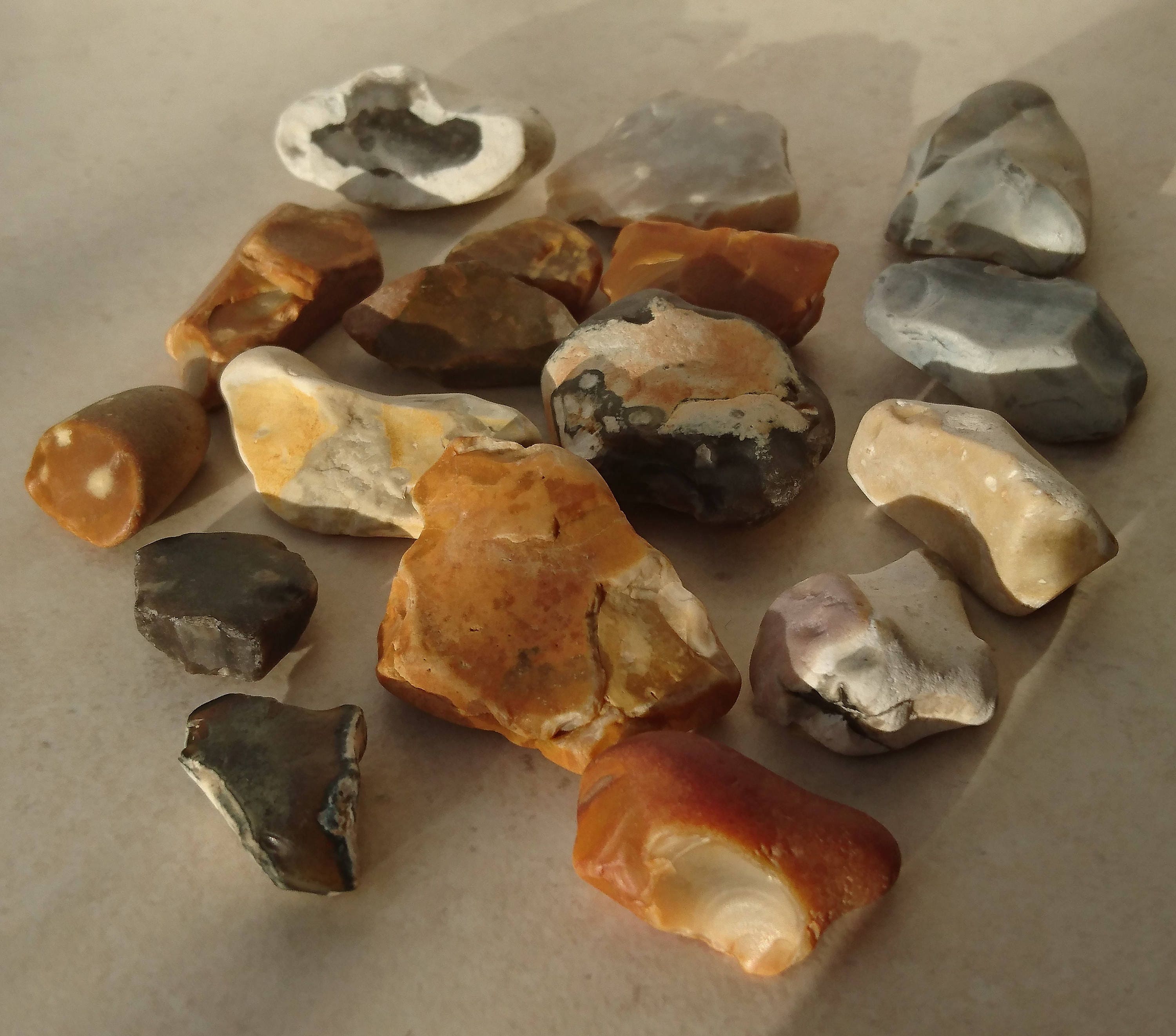 Raw Flint Stones, Sea Flint Stones, Beach Stones, Healing Stones
