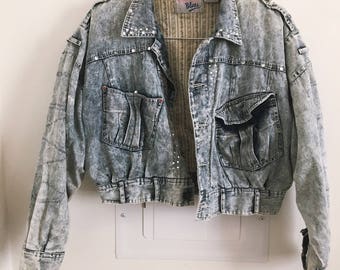1980s Cropped Denim Jacket