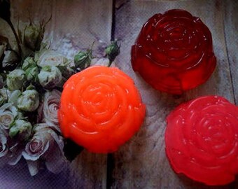 Natural soap Homemade soap Bath and body organic soap Glycerin soap Gifts for her Gift for Mom mint thyme Soap ''Rose'' handmade soap