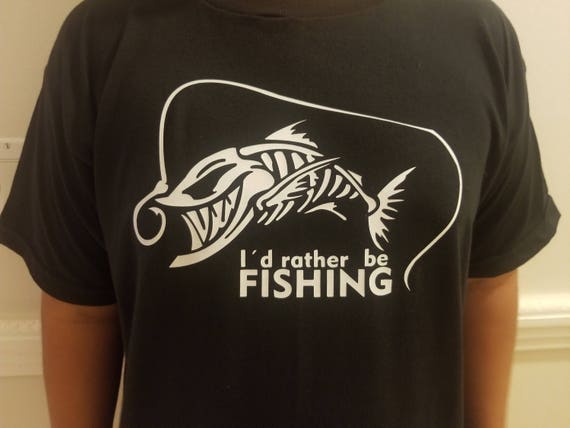 Mens Fishing T Shirt Fishing Shirt Vinyl Graphic T Shirt