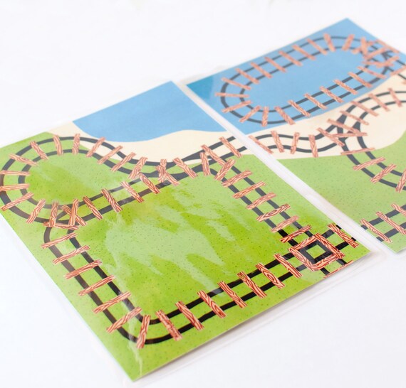 Mini Train Printable Play Mat Set A. Train Birthday Car