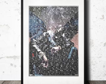 Travis Scott Goosebumps Birds in the Trap Lyric Poster Print - A4 Limited Edition