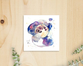 Residing on the Moon (Gold-Embellished) Print