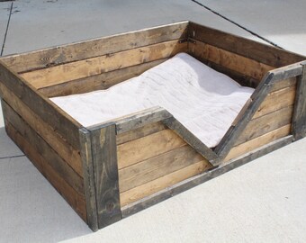 CUSTOM Rustic Dog Bed