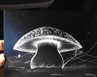Original etching on metal