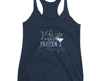 Frozen Margarita, Disney Frozen Adult Unisex Shirt, I like My Drinks Frozen, Elsa Shirt, Disney Drinking Shirt, Frozen Drinking Shirt