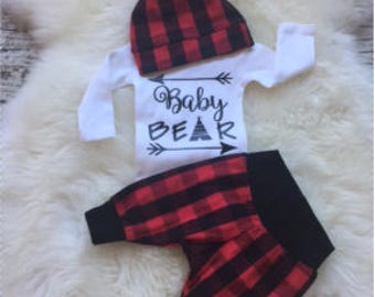 Newborn Boy Coming Home Outfit,newborn boy going home outfit,baby bear,newborn boy deer outfit, baby boy outfit,camo baby outfit