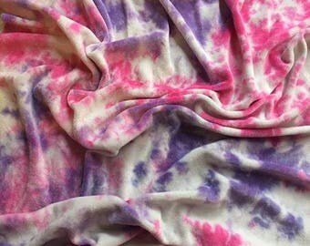 Hand Dyed Organic Bamboo Velour Blanket