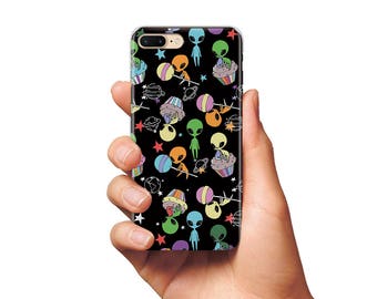 Aliens case iPhone 6 case space case iPhone 7 case Samsung galaxy S6 case iPhone 7 Plus case Samsung galaxy S7 case aliens phone case iPhone