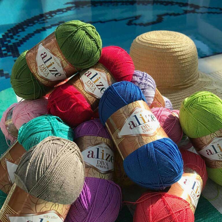 Elastic Bikini yarn Diva stretch Kniting crochet yarn