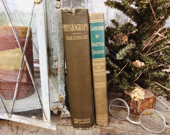 Old Books - 1919 Physiography & 1947 Analytical Chemistry