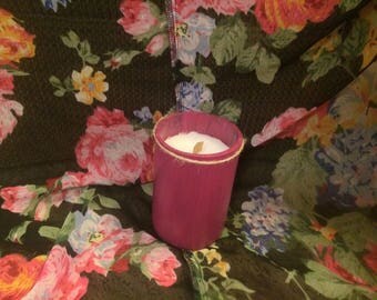 WIne Bottle Woodwick Vanilla Candle