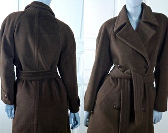 Brown wool coat | Etsy