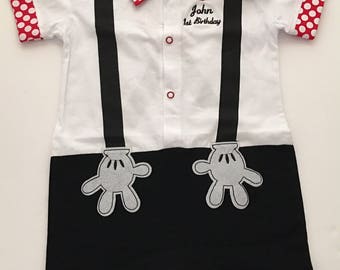 Mickey Mouse Birthday Outfit, Mickey Mouse Party, Disney Trip Outfit, Mickey Outfit, Mickey Mouse Birthday, Mickey First Birthday Cake Smash
