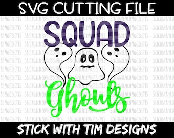 Squad Ghouls SVG and PNG, Halloween Svg, Girl Svg, Ghouls Svg, Girl Shirt Svg, Svg Files For Cricut, Svg Files for Silhouette Girl Squad Svg