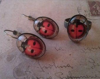 Ladybug - jewelry set