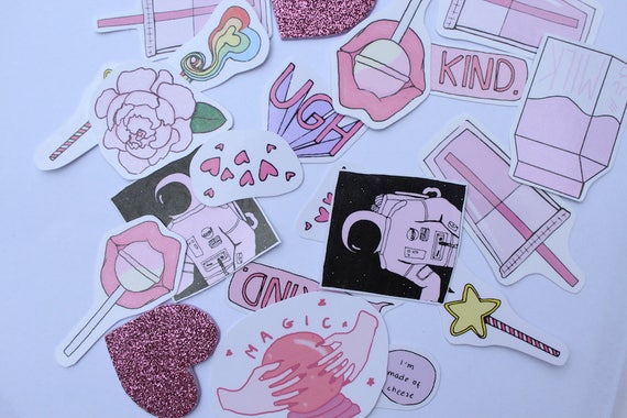 pink aesthetic sticker pack