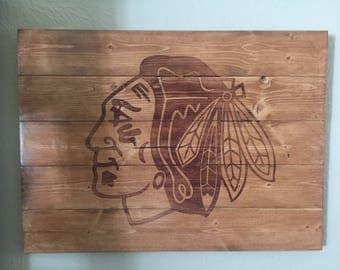 Blackhawks Logo Sign