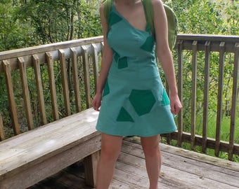 Bulbasaur Pokemon Costume - Bulbasaur Cosplay Dress with Backpack - Bulbasaur's Bulb Backpack is Fully Functional - Any Size