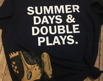 Cotton Summer Play Days Tee - White/Pink