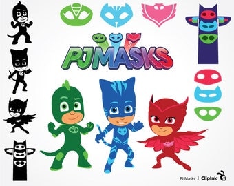 PJ Masks svg, PJ Masks clipart, PJ svg, Gekko Catboy Owlette digital files – svg, eps, png, dxf, pdf. Fabric, Shirt, Cut, Print, Mug, Decal