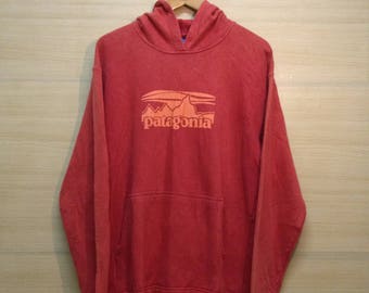 Patagonia Hoody Hoodie Big Spellout Sweater Size S