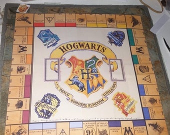 Harry Potter, Monopoly, Hogwarts Monopoly, Gryffindor, Hufflepuff,Ravenclaw,Slytherin Crest,Harry Potter Games,H Potter Monopoly 3 sizes