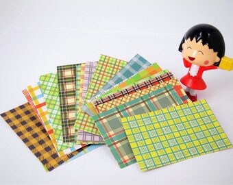 Tartan Instax film sticker, Tartan frame photo sticker, Tartan Instax mini photo frame, Instax mini decoration sticker