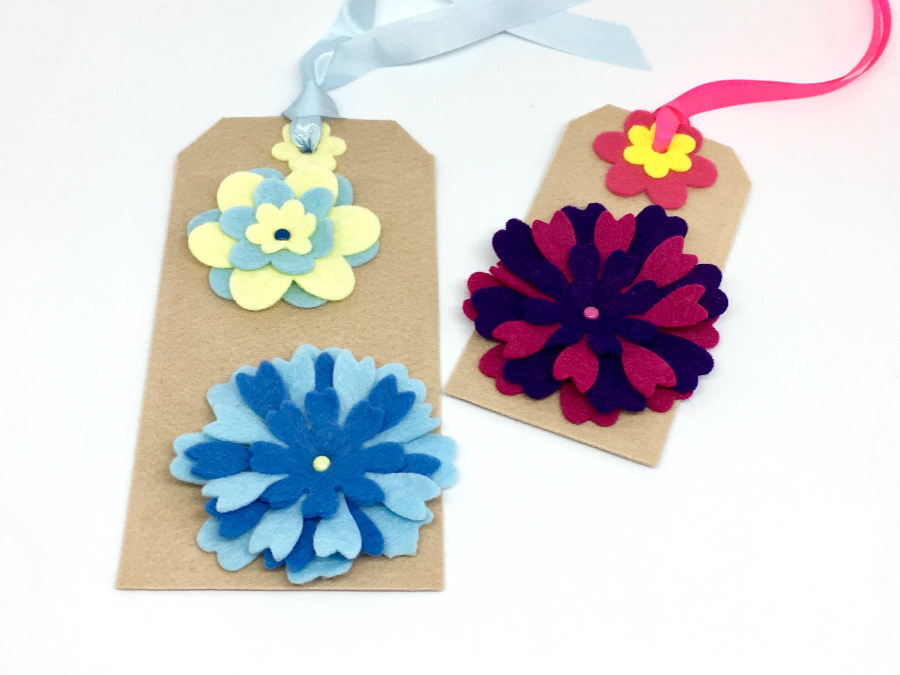 Felt gift tags handmade gift tags large gift tags