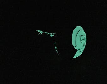 Rick and Morty Glass Pipe - Glow in the Dark