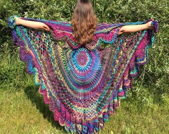 Long Vest, Boho Vest, Hippie Boho Clothing Gypsy, Bohemian, Lacy Vest, Festival Clothing, Festival Wear, Pink, Purple, Yellow, Blue, Green