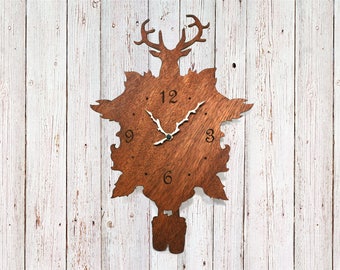 black forest cuckoo clock deer