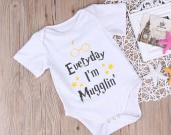 Harry Potter Onesie, Muggle Baby Onesie, Harry Potter Gear, baby clothes, baby boy baby girl onesie, Harry Potter baby clothes