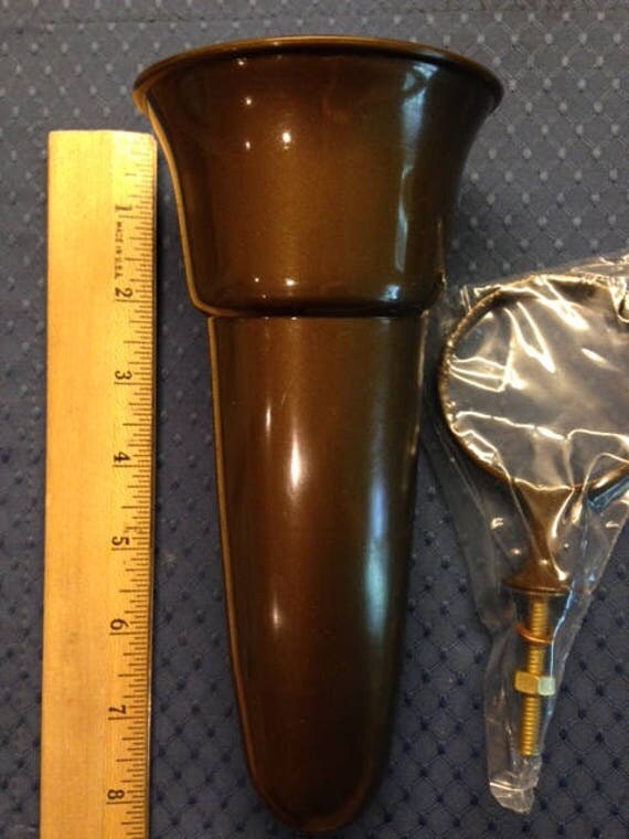 Crypt / Mausoleum / Niche Flower Vase 7.75 IN Standard Ring