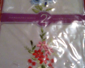 Vintage embroidered handkerchiefs