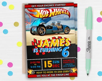 Hot Wheels Birthday Invitations, Hot Wheels Birthday, Hot Wheels Party, Hot Wheels Invitation, Hot Wheels Birthday Party, Hot Wheels Party