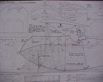 1914 Sopwith Schneider Float Plane Model Airplane Plan