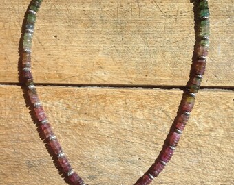 Tourmaline and Sterling Silver Necklace