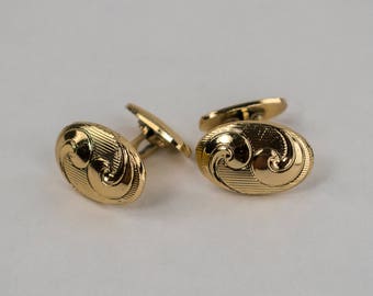 ornamentic cufflinks menswear from the mid century 1970 70s gold