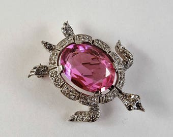 Trifari Jelly Belly Turtle Brooch