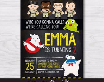Ghostbusters Invitation, Ghostbusters Party, Ghostbusters Birthday Party, Ghostbusters Birthday, Ghostbusters Party Supplies, DIGITAL Invite