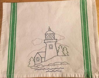 Lighthouse kitchen towel