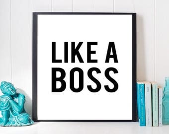 Girl Boss Print Office Desk Decor Desk Accessories